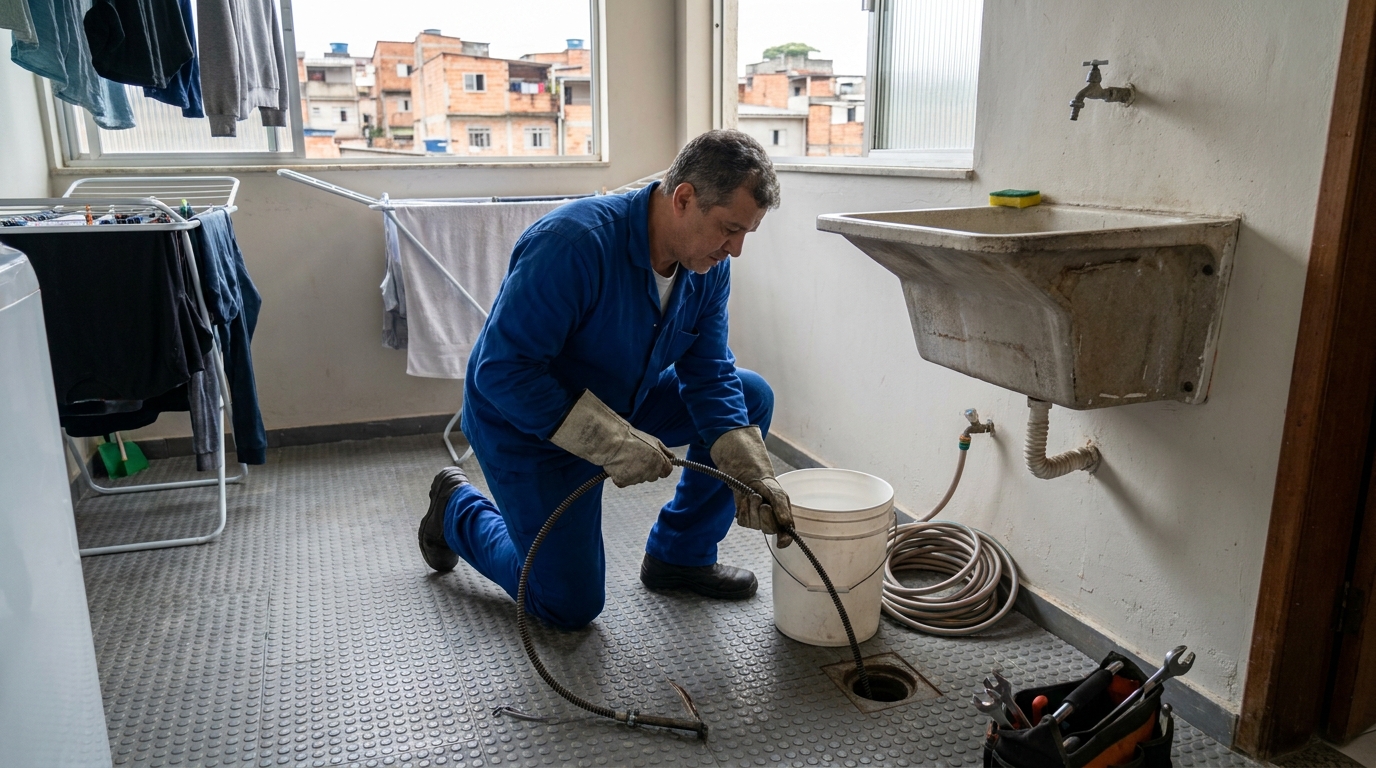 Desentupimento de Ralos Externos em Santos‑SP